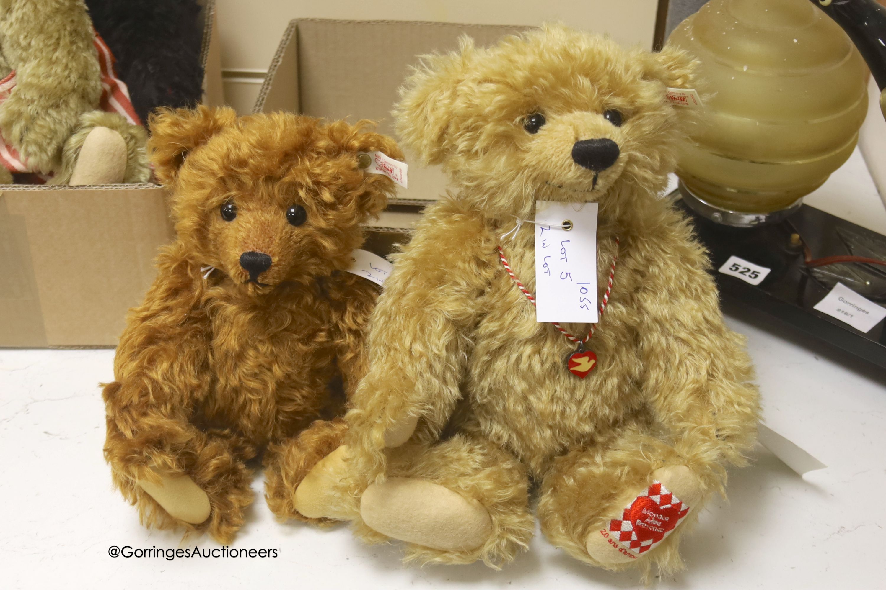 A Steiff limited edition Monaco bear with limited edition for Hamleys